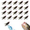 Zhouocea 20 PCS Bionic Fly Fishing Bait Professional Fly Fishing Gear Fly Lures Bionic Flies Fishing Lure Fly Hook Soft Bait Add Fish Attractant Fishing Gear view 1