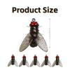 Zhouocea 20 PCS Bionic Fly Fishing Bait Professional Fly Fishing Gear Fly Lures Bionic Flies Fishing Lure Fly Hook Soft Bait Add Fish Attractant Fishing Gear view 2