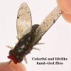 Zhouocea 20 PCS Bionic Fly Fishing Bait Professional Fly Fishing Gear Fly Lures Bionic Flies Fishing Lure Fly Hook Soft Bait Add Fish Attractant Fishing Gear view 4