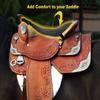 Southwestern Equine ComfortRider Saddle Cushion - Memory Shock-Absorbing Seat Pad for Western Saddles by OrthoRide (Brown) view 3