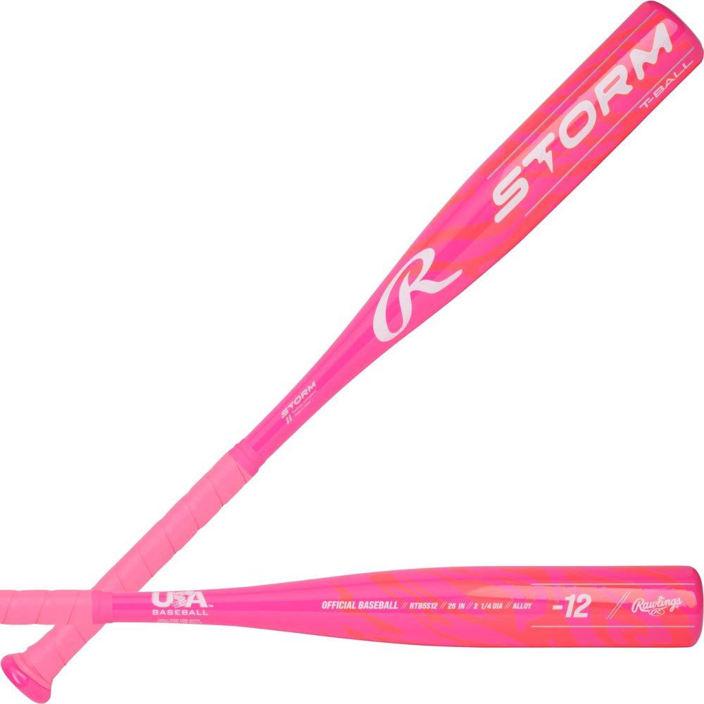 Rawlings | Storm T-Ball Bat | 26-inch | -12 | Pink