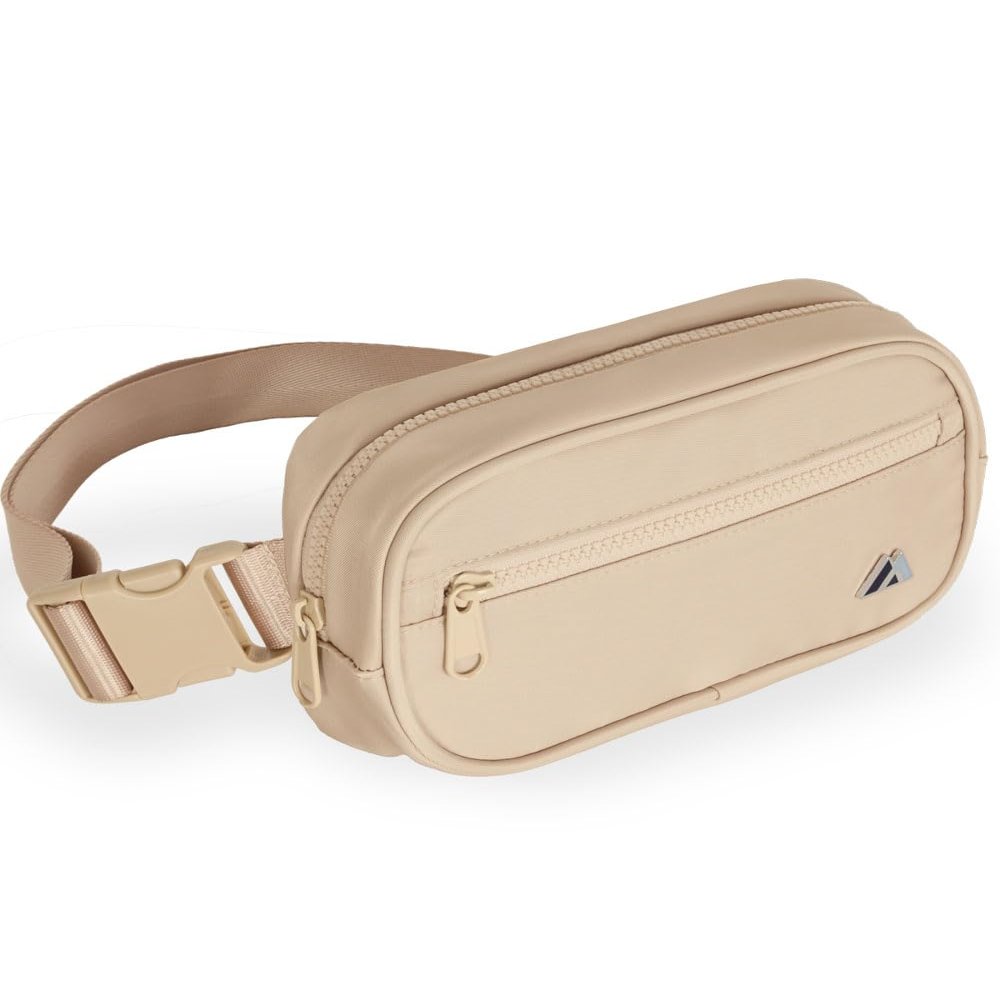 Everest 8" Premium Waist Pack - Standard, Tan All Ages, Unisex WP2000-TAN, Crossbody Fanny Pack Belt Bag