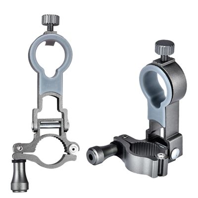 MOMOJIA Fishing Chair Clamp Bracket Fishing Chair Umbrella Holder Rack Clamp Adjustable Aluminum Fishing Chair Umbrella Bracket