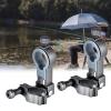 MOMOJIA Fishing Chair Clamp Bracket Fishing Chair Umbrella Holder Rack Clamp Adjustable Aluminum Fishing Chair Umbrella Bracket view 2