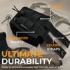 LUMERAM Heavy Duty Double Handcuff Pouch for Duty Belt - Perfect MOLLE Handcuff Case for Vest - Compatible with ASP/Hinged/Chain/Folding Rigid view 4