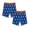Calhoun NHL Surf & Skate Mens Boxer Briefs with Scatter Team Logo - 2 Pack (X-Large, New York Islanders) view 1