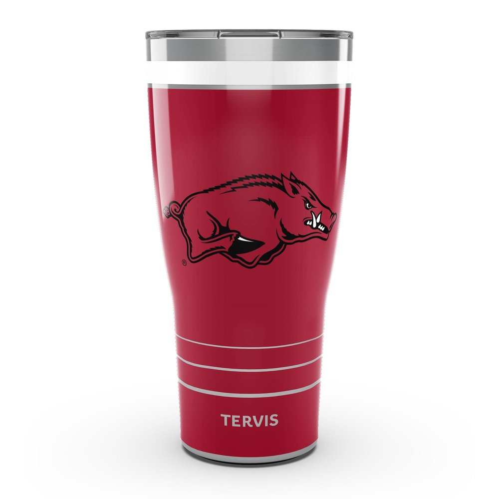 Tervis Traveler Arkansas Razorbacks - MVP Triple Insulated Tumbler Travel Cup Keeps Drinks Cold & Hot, 30oz, Stainless Steel
