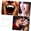 CORHAD 2pcs Funny Fake Teeth Props for Halloween Cosplay Lifelike Zombie Costume Accessories Safe Material Easy to Use for Parties and Dress-up Events view 2