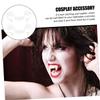 CORHAD 2pcs Funny Fake Teeth Props for Halloween Cosplay Lifelike Zombie Costume Accessories Safe Material Easy to Use for Parties and Dress-up Events view 3