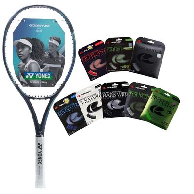Yonex Ezone100SL(7th Gen) Tennis Racquet- Lightweight Model to Swing Fast and Generate Easy Power - Strung with SOLINCO String at Your Choice of Tension (4 1/2)