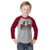 Little King NCAA Toddler Long Sleeve Raglan T Shirt-Team Logo-Florida State-Oxford/Garnet-3T view 1