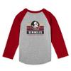 Little King NCAA Toddler Long Sleeve Raglan T Shirt-Team Logo-Florida State-Oxford/Garnet-3T view 3