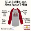 Little King NCAA Toddler Long Sleeve Raglan T Shirt-Team Logo-Florida State-Oxford/Garnet-3T view 4