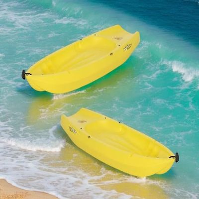 NineFit Basics The Wave 6' Youth Kayak with Paddle. Designed for Stability and Safety, It's The Perfect Choice for Youth Ready to Conquer The Water (Yellow, 2 Pack)