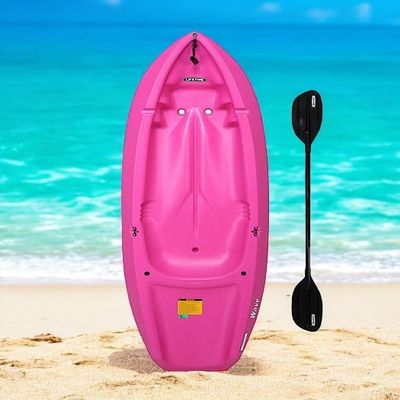 NineFit Basics The Wave 6' Youth Kayak with Paddle. Designed for Stability and Safety, It's The Perfect Choice for Youth Ready to Conquer The Water (Pink, 1 Pack)