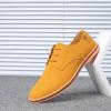 LUCKYTOWO Men's Fashion Sneakers Dress Shoes Casual Business Oxfords,Breathable Soft Sole Walking Shoes Lace Up Dress Shoes (Camel,6) view 2
