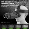 HMWOKPOT NV8000 Night Vision Goggles for Adults, 3D Head Mounted Night Vision Binoculars 8X Digital Zoom FHD Hands Free Nightvision Goggles for Helmet view 2