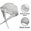 Hsnar Marble Print Scrub Caps with Buttons Elastic Working Hats Tie Back Nurse Hat Lightweight Breathable Surgical Caps for Women Men view 3