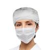 Hsnar Marble Print Scrub Caps with Buttons Elastic Working Hats Tie Back Nurse Hat Lightweight Breathable Surgical Caps for Women Men view 4