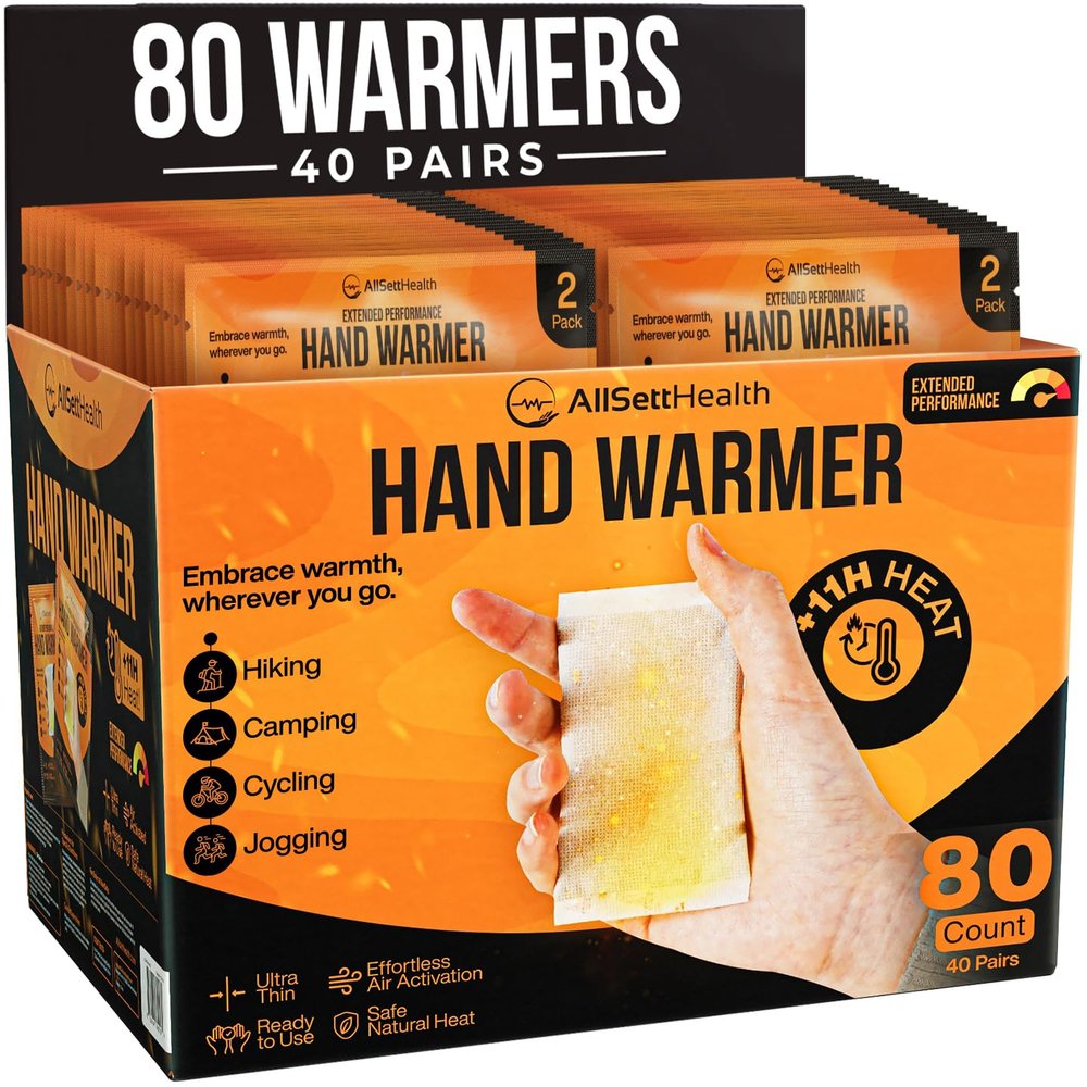 Natural Hand Warmers Disposable - Air Activated 11 Hours of Consistent Natural Heat Handwarmers Pack - Easy Activation | Portable Hot Hands Hand Warmers Bulk, Hot Heat Pack