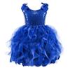 Royal Blue Tutu Dress for Girls Sequin Tulle Fairy Sneaker Ball Dresses for Toddler Kid Little Girl Fancy Sparkly Princess Mommy and Me Dresses Easter Graduation Birthday Outfit Size 11-12T view 1