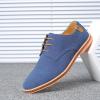 LUCKYTOWO Men's Fashion Sneakers Dress Shoes Casual Business Oxfords,Breathable Soft Sole Walking Shoes Lace Up Dress Shoes (Blue,11) view 2
