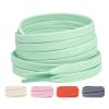 Handshop Wide Flat Athletic Shoelaces 5/16"(2 Pair) - Shoe Laces for Sneakers and Casual Shoes Replacements Mint Green 43 inch (110cm) view 1