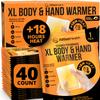 Natural Large Hand & Body Warmers 40 Count - Air Activated 18 Hours of Consistent Natural Heat Handwarmers Bulk - Disposable Quick & Easy Activation | Portable Odor-Free Warmth for Hands 40 Pack view 1