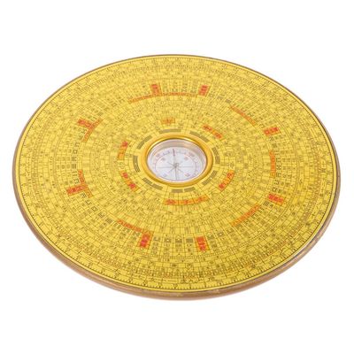 TOYANDONA Traditional Chinese Compass Alloy Metal Craft Portable Taoist Navigation Feng Shui Decor Great for Camping