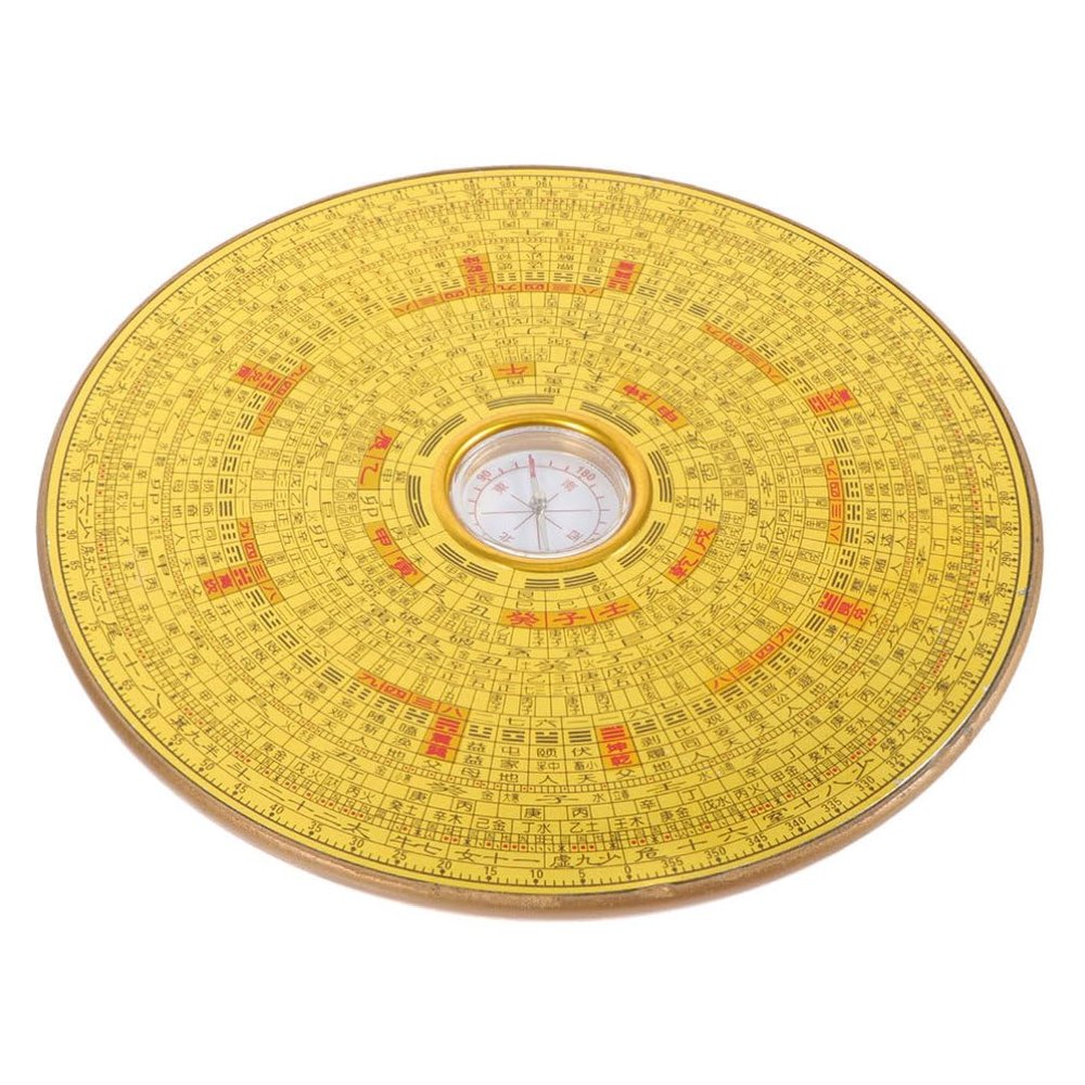 TOYANDONA Traditional Chinese Compass Alloy Metal Craft Portable Taoist Navigation Feng Shui Decor Great for Camping