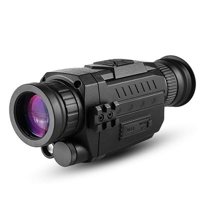SUSTOREC Night Vision Monocular, Long Viewing Distance, 5X Optical Zoom, 1.54in Screen, Total Darkness See Clear, for Hunting Spy Gear(Black)