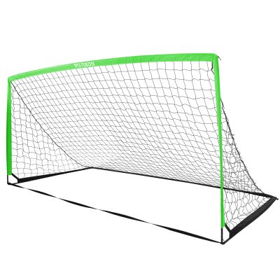 RUNBOW 11x5.5' 9x5' 6x4' FT Kids Soccer Goal with Carry Bag, Portable Folding Soccer Net for Backyard Training, Indoor/Outdoor Use for Youth and Adults (11x5.5FT, 1 Pack, Green)