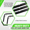 RUNBOW 11x5.5' 9x5' 6x4' FT Kids Soccer Goal with Carry Bag, Portable Folding Soccer Net for Backyard Training, Indoor/Outdoor Use for Youth and Adults (11x5.5FT, 1 Pack, Green) view 2