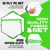 RUNBOW 11x5.5' 9x5' 6x4' FT Kids Soccer Goal with Carry Bag, Portable Folding Soccer Net for Backyard Training, Indoor/Outdoor Use for Youth and Adults (11x5.5FT, 1 Pack, Green) view 3