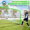 RUNBOW 11x5.5' 9x5' 6x4' FT Kids Soccer Goal with Carry Bag, Portable Folding Soccer Net for Backyard Training, Indoor/Outdoor Use for Youth and Adults (11x5.5FT, 1 Pack, Green) view 4