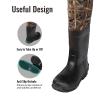 8 Fans Hunting Waders for Kids, Neoprene Youth Fishing Waders with Boot, Lightweight Chest Waders for Toddler Children (Next Camo Evo(s), 8/9#) view 3