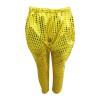 Boys and Girls Performance Sequin Pants Elastic High Waisted Bling Glitter Dance Pants Toddler Loose (Gold, 10-11 Years)