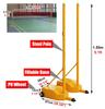 ENHEN Volleyball Net Stand Professional Badminton Training Equipment with Carry Bag, 1.55m Tall Junior Ball Game Machine for School, Portable Volleyball Tennis Net Post view 4