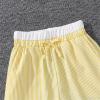 Girls' Striped Wide Leg Pants Loose High Waist Elastic Waist Trousers Trendy Slant Pocket Sweatpants Boy (Red, 12 Years) view 2