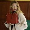LA FESTIN Top Handle Handbags for Women Leather Daily Shoulder Bag Burgundy view 2