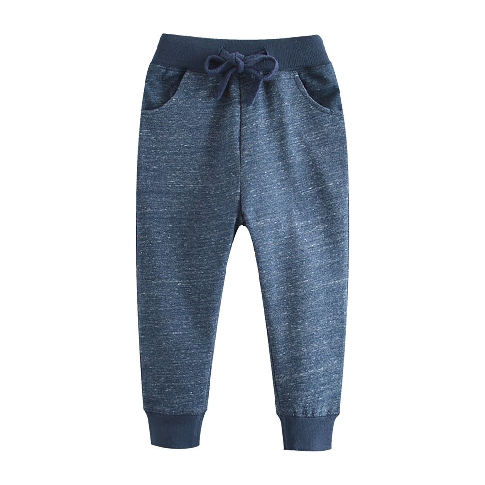 Boys' Sweatpants Pull-on Jogger Toddler Boys Solid Color Elastic Waistband Casual Active Pants Fall Baby (Blue, 5 Years)
