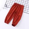 Cargo Pants for Girls Boys Red Sweatpants Baggy Jogger Pants with Pockets Toddler Lightweight Toddler (Red, 6-7 Years) view 2