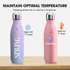SMLIXE Personalized Custom Water Bottles 17oz 75 Pcs Stainless Steel Double Wall Insulated Leakproof Cups for Sports Outdoors With Colorful Text Logo Print in USA view 4