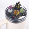 Compatible with Stanley Cup Lid Accessories Charms, Charms for Stanley Cups H2.0 Accessories 30oz 40oz with Silicone Straw Cover Cap for Tumblers (Halloween, 30oz) view 4