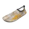 Water Shoes for Women Men Quick-Dry Barefoot Water Sports Shoes Taupe and Yellow Sport Beach Swim Shoes view 4
