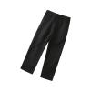 Boy's Dress Pants Flat-Front Twill Black Stretch Chino Pants Toddler School Uniforms Pants Fall Girl (Black, 8-9 Years) view 1