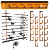 PLUSINNO H5 Horizontal Fishing Rod/Pole Holders for Garage, Wall or Ceiling Mounted Fishing Rod Rack, Aviation Aluminum Fishing Holder Holds up to 5/10/20 Rod or Combos Fishing Gear and Gifts for Men view 1