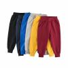 Toddlers Boys Sweatpants Baby Cotton Pull On Jogger Pants for Kids Elastic Waist Stretch Pants Girl (Blue, 4-5 Years) view 2