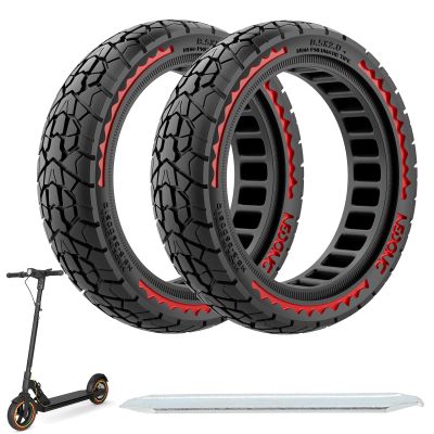 Cooryda 8.5x2''Solid Tire,8.5 Inch Off-road Tire for Electric Scooter Xiaomi m365/Mijia/gotrax gxl V2/gotrax XR All 8.5 Inch Original Tires,8 1/2x2 Scooter Replacement Tire for Front/Rear(Red 2pcs)