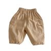 Little Boys Pull On Pants Toddler Baby Khaki Cargo Pants Loose Long Pant with Pockets Casual Fall (Khaki, 3-6 Months) view 1